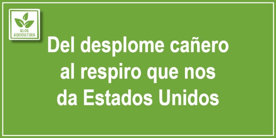 Del desplome cañero al respiro que nos da Estados Unidos