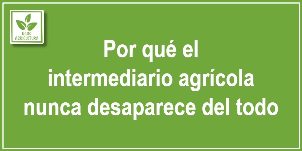 Por qué el intermediario agrícola nunca desaparece del todo